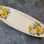 Sling Oval Platter Sunshine Garden Roses