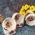 English Roses Dessert Bowls (Set of 6 Pcs)