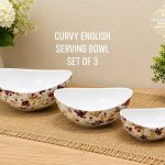 Curvy English Serving Bowl (Set of 3 Pcs)
