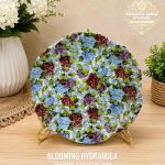 Blooming Hydrangea Decor Wall Plate