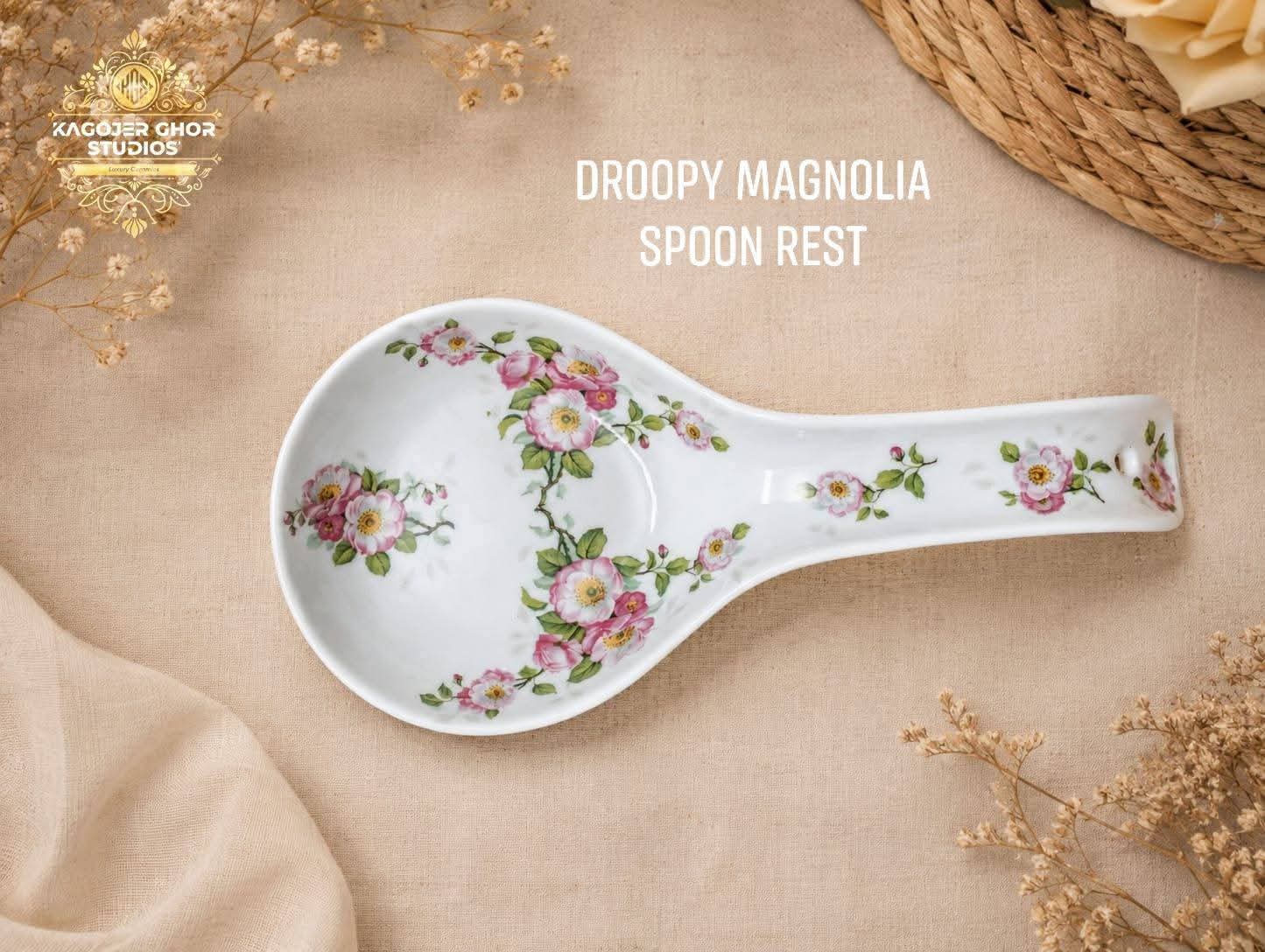 WhatsApp Image 2026-09-10 at 4.13.03 PM Droopy Magnolia Spoon Rest - Image 1