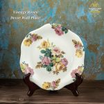 Vintage Roses Decor Wall Plate