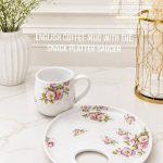 English Coffee Mug With The Snack Platter Saucer