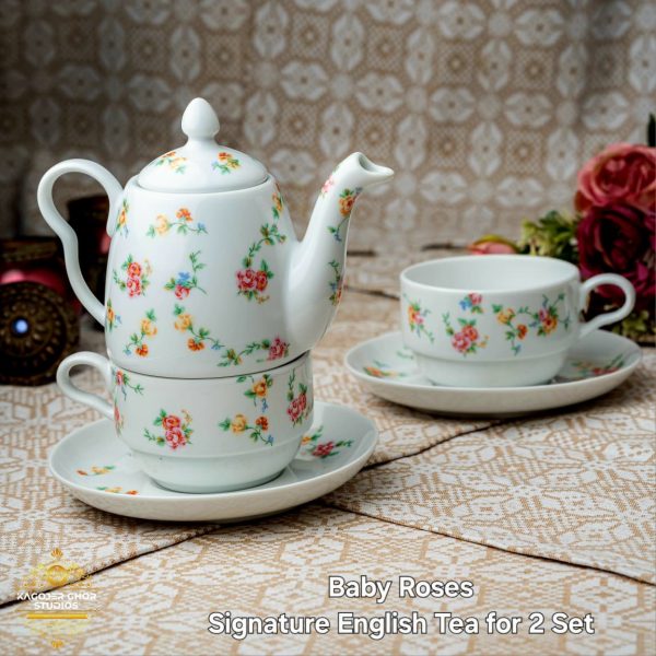 Baby Roses Signature English Tea for 2 Set