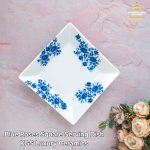 Blue Roses Square Serving Dish