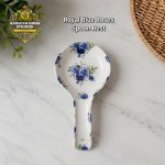 Royal Blue Roses Spoon Rest (Each)