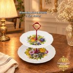 Blooming floral fruitzy 2 tier platter