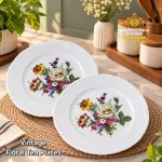 Vintage Floral Tea Plates (Each)