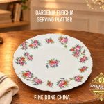 GARDENIA FUSCHIA SERVING PLATTER