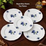 Royal Blue Roses Tea Plates (Each)