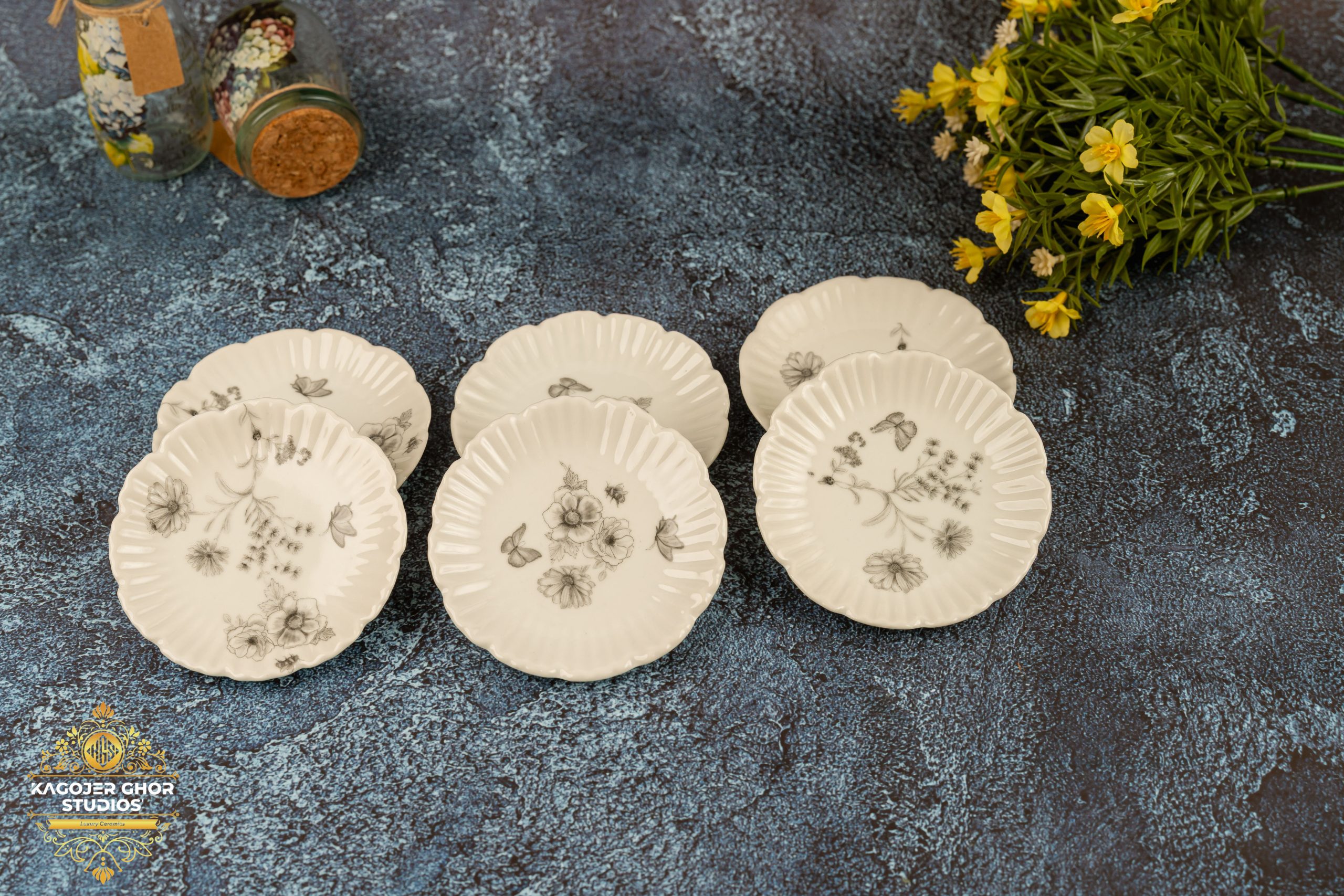 Copy of (84) Dainty Daises Coasters Set Of 6 - Image 1