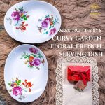 Curvy Garden Floral French Serving Dish (Per Piece)