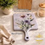 French Floral Grace Handcrafted Serving Platter