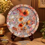 Tea Time Handcrafted Wooden Serving Board / Platter
