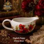 English Poppy Gravy Boat