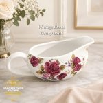 Vintage Roses Gravy Boat