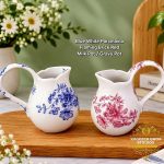 Blue White Porcelaina,Flaming Brick Red Milk Pot / Gravy Pot (Each)