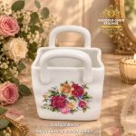 Vintage Roses Small Cutlery Basket Holder