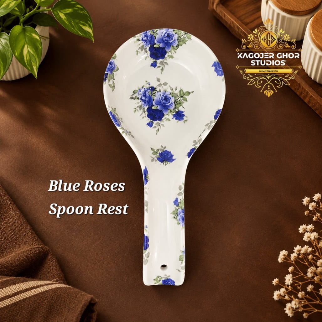 WhatsApp Image 2026-10-12 at 3.14.06 PM Blue Roses Spoon Rest - Image 1