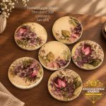 Pastel Purple Bloom Standard Size Coasters (Set of 6)